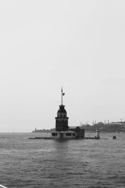 Bakire Kulesi, İstanbul, Türkiye; Leander Kulesi olarak da bilinen Kz Kulesi (Leandros Kulesi))