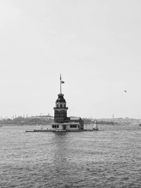 Bakire Kulesi, İstanbul, Türkiye; Leander Kulesi olarak da bilinen Kz Kulesi (Leandros Kulesi))