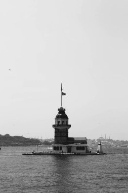 Bakire Kulesi, İstanbul, Türkiye; Leander Kulesi olarak da bilinen Kz Kulesi (Leandros Kulesi))
