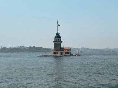Bakire Kulesi, İstanbul, Türkiye; Leander Kulesi olarak da bilinen Kz Kulesi (Leandros Kulesi))