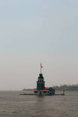 Bakire Kulesi, İstanbul, Türkiye; Leander Kulesi olarak da bilinen Kz Kulesi (Leandros Kulesi))