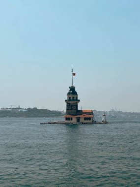 Bakire Kulesi, İstanbul, Türkiye; Leander Kulesi olarak da bilinen Kz Kulesi (Leandros Kulesi))