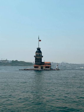 Bakire Kulesi, İstanbul, Türkiye; Leander Kulesi olarak da bilinen Kz Kulesi (Leandros Kulesi))