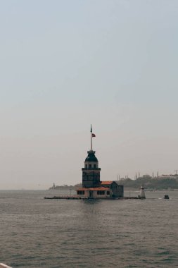 Bakire Kulesi, İstanbul, Türkiye; Leander Kulesi olarak da bilinen Kz Kulesi (Leandros Kulesi))