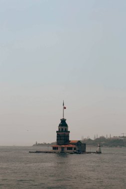 Bakire Kulesi, İstanbul, Türkiye; Leander Kulesi olarak da bilinen Kz Kulesi (Leandros Kulesi))