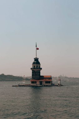 Bakire Kulesi, İstanbul, Türkiye; Leander Kulesi olarak da bilinen Kz Kulesi (Leandros Kulesi))