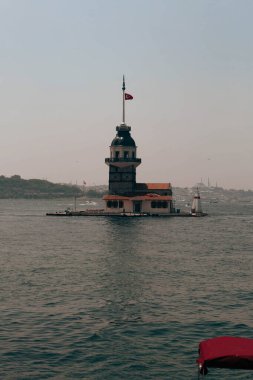 Bakire Kulesi, İstanbul, Türkiye; Leander Kulesi olarak da bilinen Kz Kulesi (Leandros Kulesi))