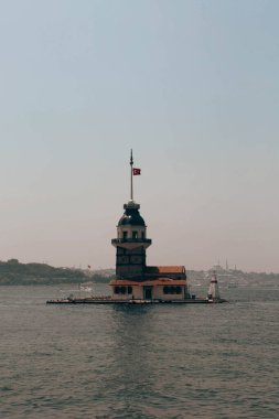 Bakire Kulesi, İstanbul, Türkiye; Leander Kulesi olarak da bilinen Kz Kulesi (Leandros Kulesi))