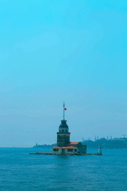 Bakire Kulesi, İstanbul, Türkiye; Leander Kulesi olarak da bilinen Kz Kulesi (Leandros Kulesi))