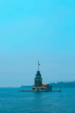 Bakire Kulesi, İstanbul, Türkiye; Leander Kulesi olarak da bilinen Kz Kulesi (Leandros Kulesi))