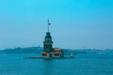 Bakire Kulesi, İstanbul, Türkiye; Leander Kulesi olarak da bilinen Kz Kulesi (Leandros Kulesi))
