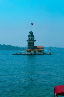 Bakire Kulesi, İstanbul, Türkiye; Leander Kulesi olarak da bilinen Kz Kulesi (Leandros Kulesi))