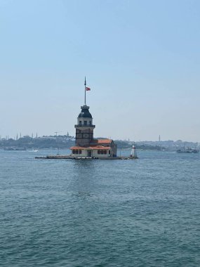 Bakire Kulesi, İstanbul, Türkiye; Leander Kulesi olarak da bilinen Kz Kulesi (Leandros Kulesi))