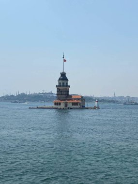 Bakire Kulesi, İstanbul, Türkiye; Leander Kulesi olarak da bilinen Kz Kulesi (Leandros Kulesi))