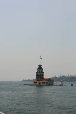 Bakire Kulesi, İstanbul, Türkiye; Leander Kulesi olarak da bilinen Kz Kulesi (Leandros Kulesi))