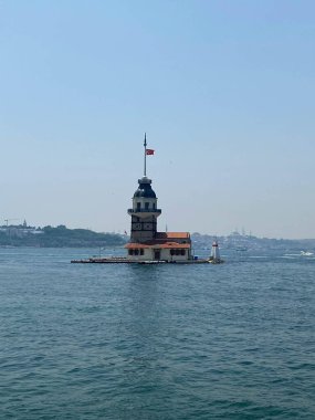 Bakire Kulesi, İstanbul, Türkiye; Leander Kulesi olarak da bilinen Kz Kulesi (Leandros Kulesi))