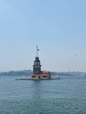 Bakire Kulesi, İstanbul, Türkiye; Leander Kulesi olarak da bilinen Kz Kulesi (Leandros Kulesi))