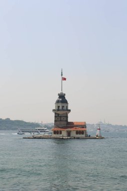 Bakire Kulesi, İstanbul, Türkiye; Leander Kulesi olarak da bilinen Kz Kulesi (Leandros Kulesi))