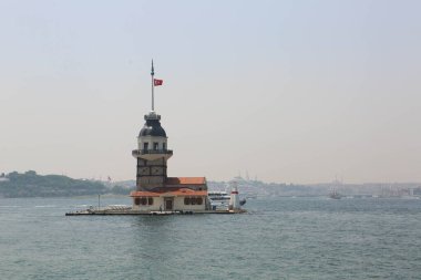 Bakire Kulesi, İstanbul, Türkiye; Leander Kulesi olarak da bilinen Kz Kulesi (Leandros Kulesi))