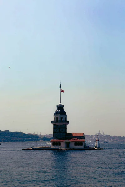 Maiden Tower Istanbul Turkey Kulesi Also Known Leander Tower Tower — Stock Photo, Image