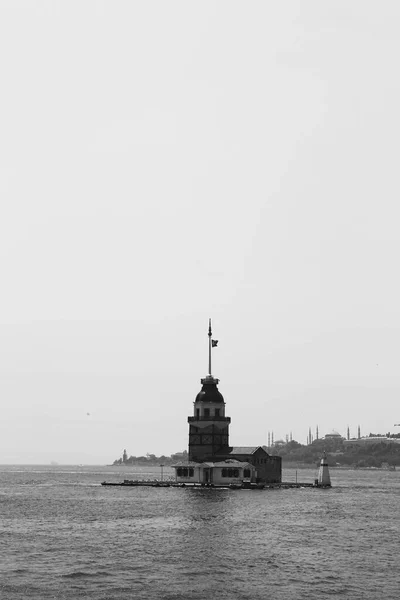 Der Mädchenturm Istanbul Türkei Kulesi Auch Bekannt Als Leander Turm — Stockfoto