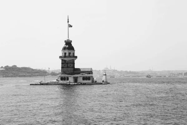 Panenská Věž Istanbul Turecko Kulesi Také Známý Jako Leanderova Věž — Stock fotografie