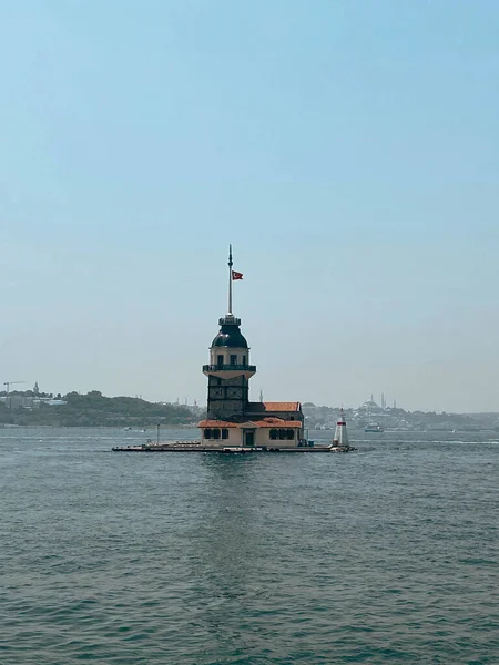 Der Mädchenturm Istanbul Türkei Kulesi Auch Bekannt Als Leander Turm — Stockfoto