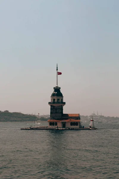 Der Mädchenturm Istanbul Türkei Kulesi Auch Bekannt Als Leander Turm — Stockfoto