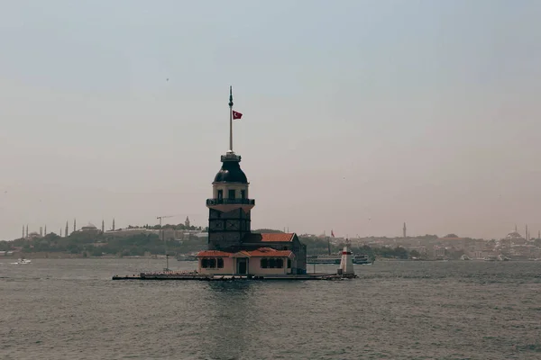 Maiden Tower Istanbul Turkey Kulesi Also Known Leander Tower Tower — 图库照片