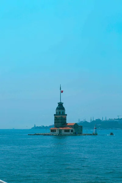 Tour Vierge Istanbul Turquie Kulesi Également Connu Sous Nom Tour — Photo