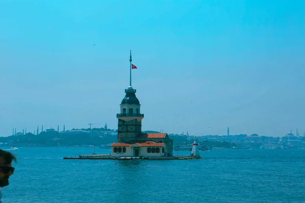 Maiden Tower Istanbul Turkey Kulesi Also Known Leander Tower Tower — Stock Photo, Image