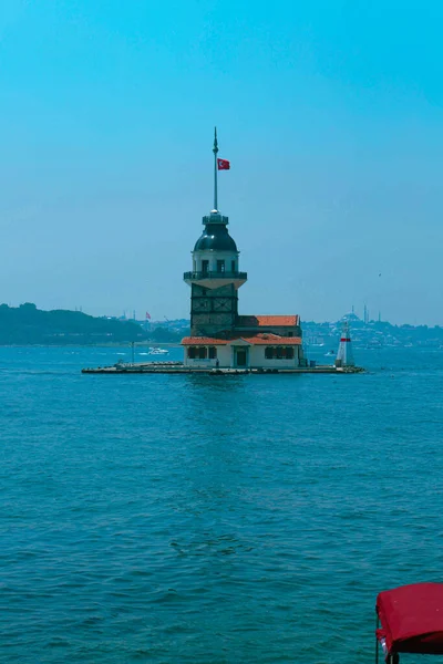 Maiden Tower Istanbul Turkey Kulesi Also Known Leander Tower Tower — 图库照片