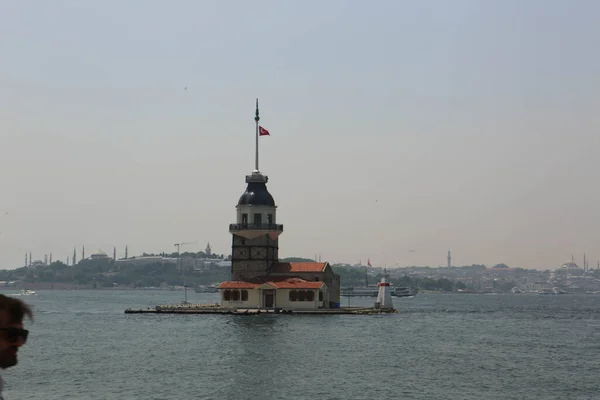 Maiden Tower Istanbul Turkey Kulesi Also Known Leander Tower Tower — Stock Photo, Image