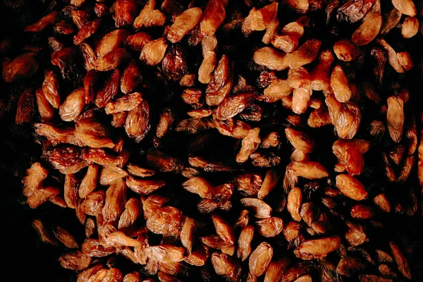 delicious dried raisins, dried fruits in the store