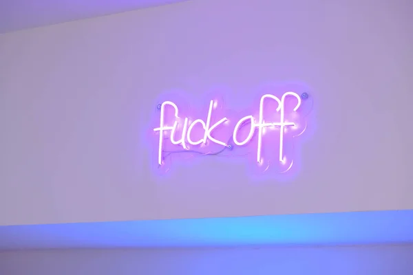 Stylish and creative neon signboard in the store