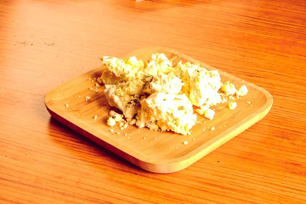 Deliciosas Variedades Queso Cheddar Pie Sobre Mesa —  Fotos de Stock