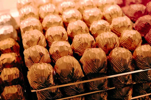 Una Gran Cantidad Variedad Pralinés Chocolate —  Fotos de Stock