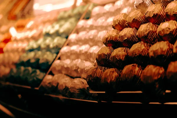 Πολλή Ποικιλία Σοκολάτας Πραλίνες — Φωτογραφία Αρχείου