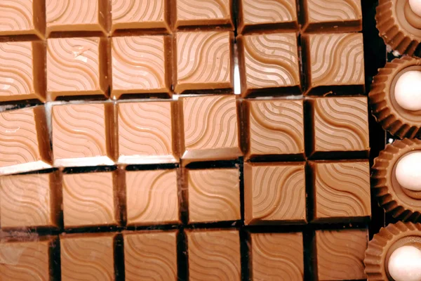 Una Gran Cantidad Variedad Pralinés Chocolate —  Fotos de Stock