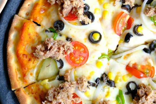 Delicious Mixture pizza Italian food