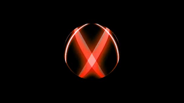 Geanimeerde Cirkel Vorm Van Kleurrijke Knipperende Lichten Zwarte Achtergrond — Stockvideo