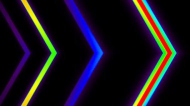 Çoklu renkte üç boyutlu çizgiler