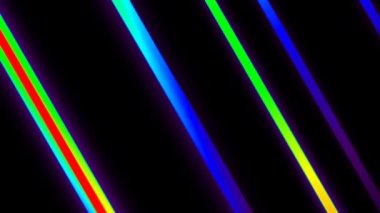 Çoklu renkte üç boyutlu çizgiler