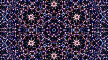 Parlak soyut ışık titreşimi çizgileri tam renk ve kaleydoskop.