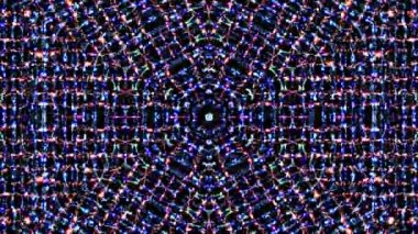 Parlak soyut ışık titreşimi çizgileri tam renk ve kaleydoskop.