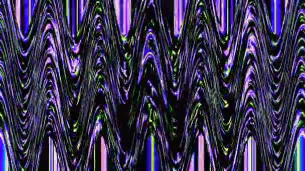 Prachtige Video Abstract Achtergrond Vloeistoflijnen Horizontaal Een Multicolor Textuur Vloeistof — Stockvideo