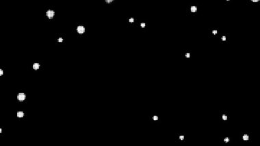 animasyonlu noktalar siyah arkaplanda renkli yanıp sönen ışıklar şeklinde