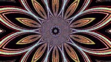 benekli çizgi şekilli renkli yanıp sönen ışıklar, siyah arkaplan üzerinde