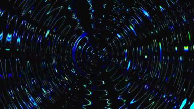 Soyut mavi renk arkaplanda dönen dairesel çizgiler