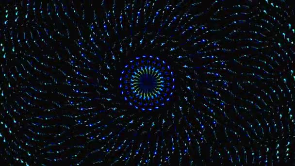 Abstraktní Kaleidoskop Vzor Plnými Barvami Magická Mandala — Stock video
